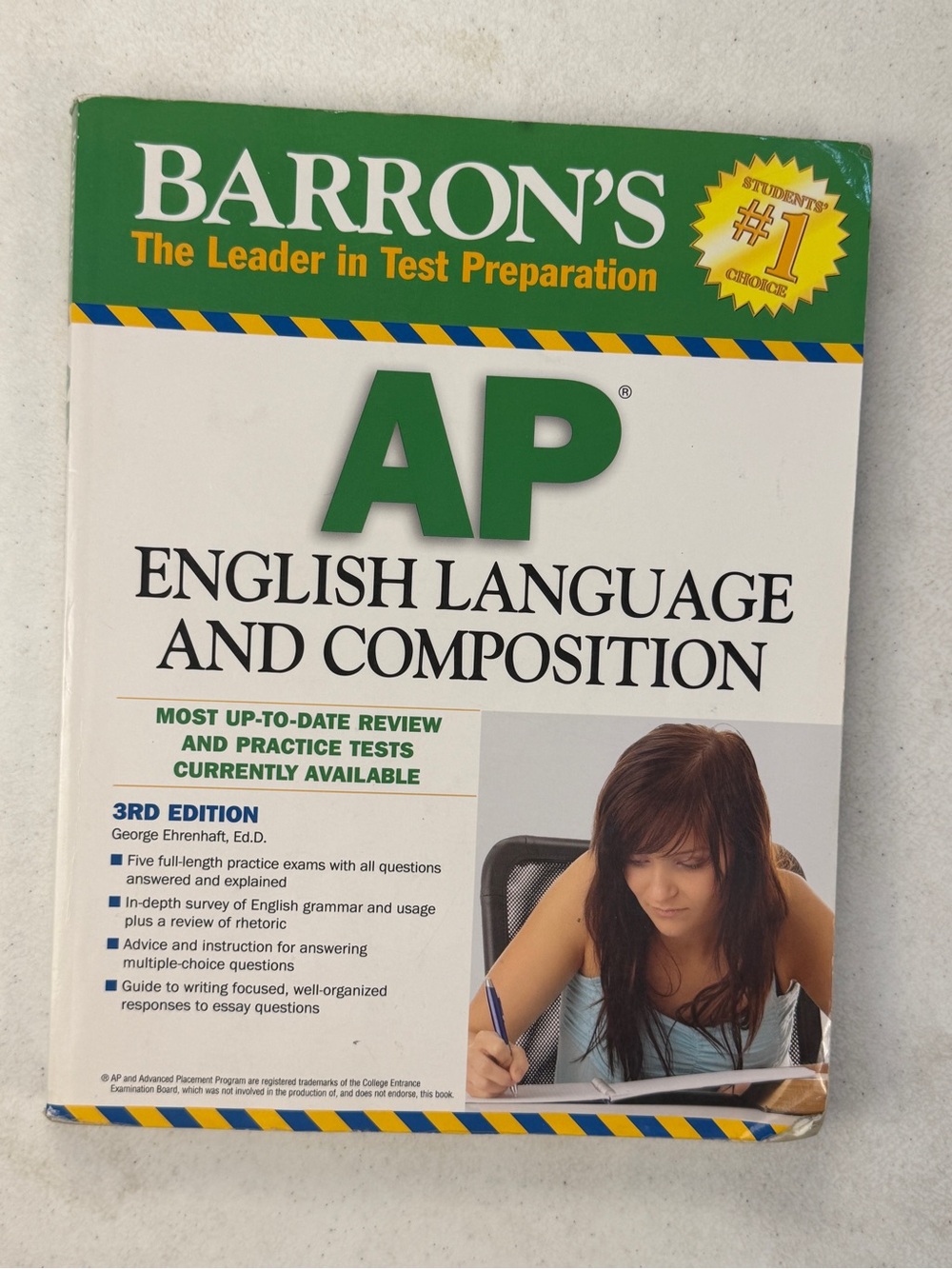 Barron's AP English Language and Composition Book - Green